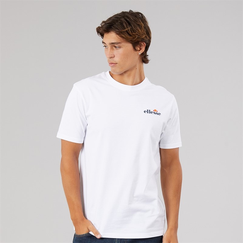 Ellesse Heren malbory 2 t-shirt met linkerborstprint - Wit