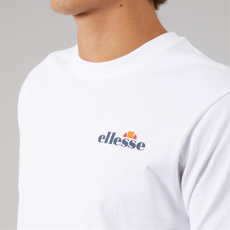 Mężczyźni t-shirt malbory 2 z nadrukiem po lewej stronie klatki piersiowej Biały – zdjęcie  3