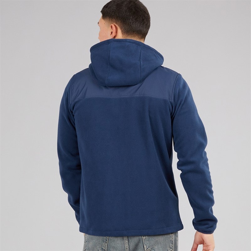 Heren caprio hooded fleece jas Navy - Afbeelding 2