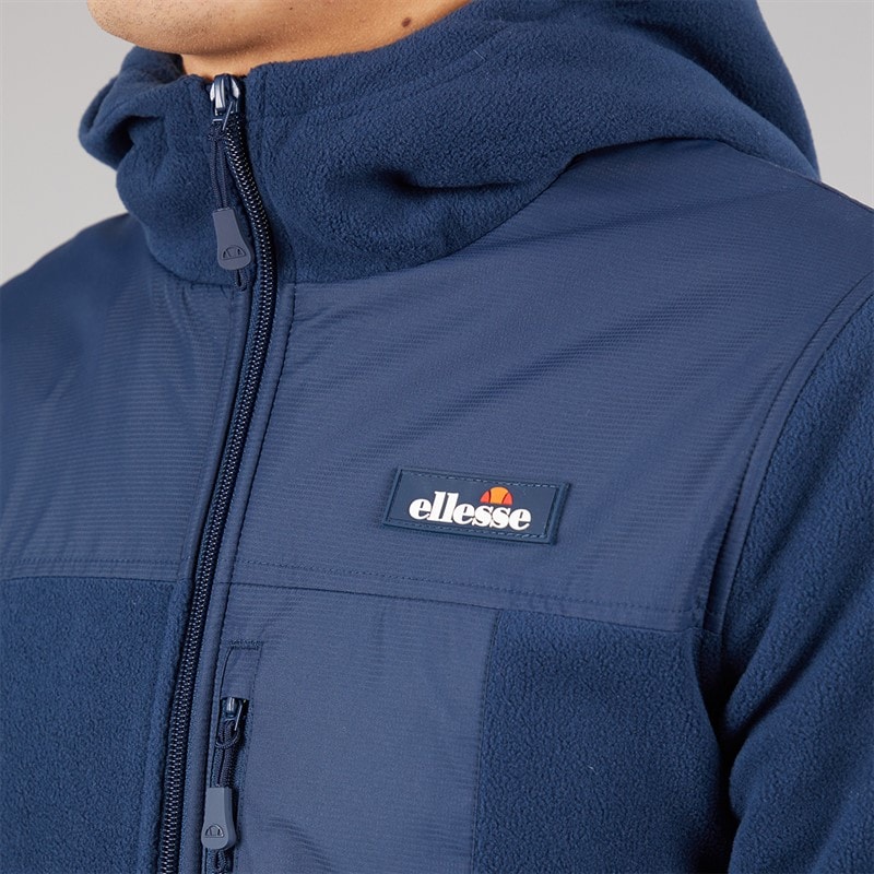 Heren caprio hooded fleece jas Navy - Afbeelding 3