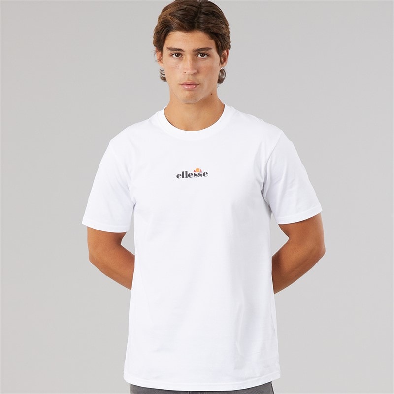 Ellesse Heren ollio 2 central logo t-shirt - Wit