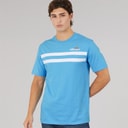 Herren - Squalius Retro-Streifen T-Shirt Blau