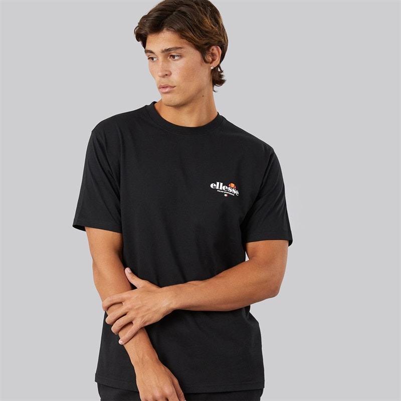 Herren - Lyon Locker Sitzendes T-Shirt mit Rückenlogo Schwarz - Bild 2