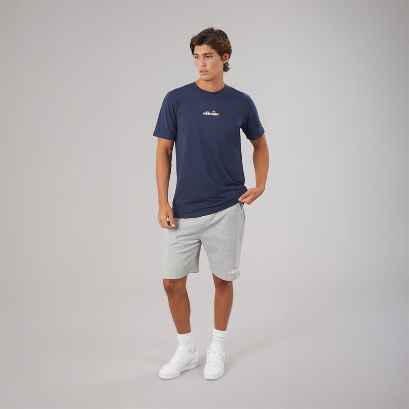Heren ollio 2 central logo t-shirt Navy - Afbeelding 4