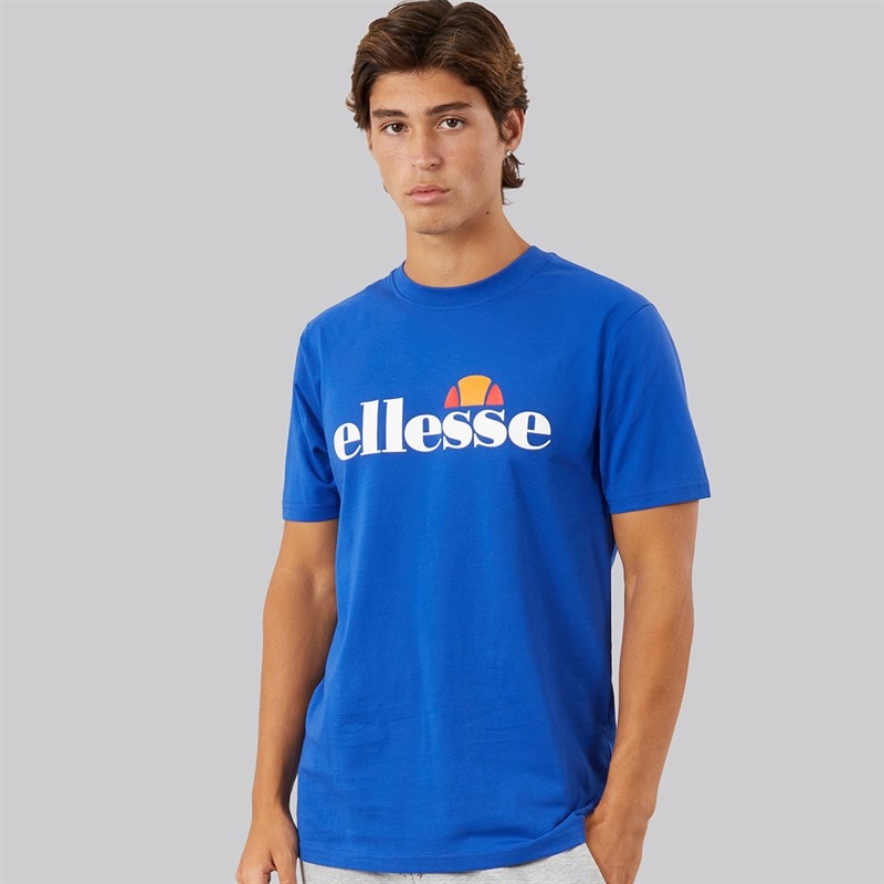 Mężczyźni t-shirt prado 2 z dużym logo Cobalt – zdjęcie  1