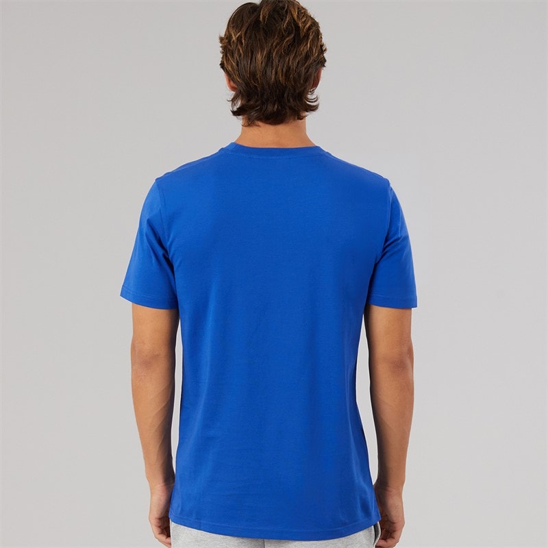 Mężczyźni t-shirt prado 2 z dużym logo Cobalt – zdjęcie  2