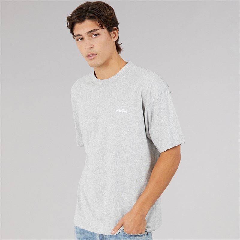 Heren suisio t-shirt Lichtgrijs Marl - Afbeelding 1
