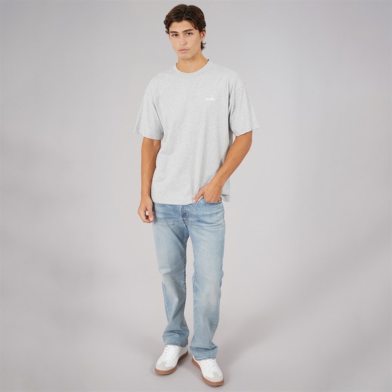 Heren suisio t-shirt Lichtgrijs Marl - Afbeelding 4