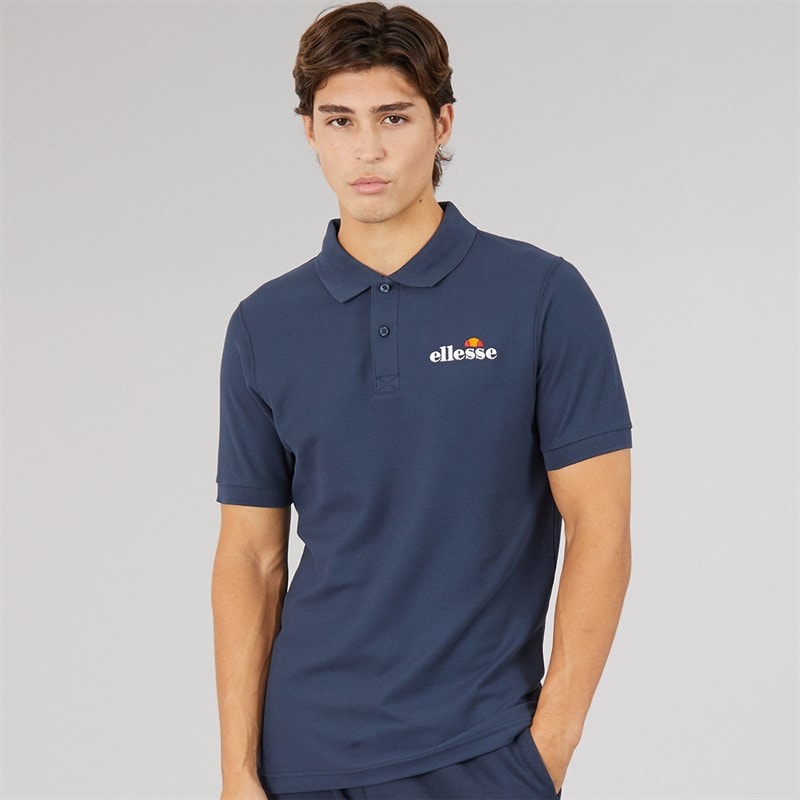 Ellesse Herren - Loch-Polo-Shirt - Marineblau