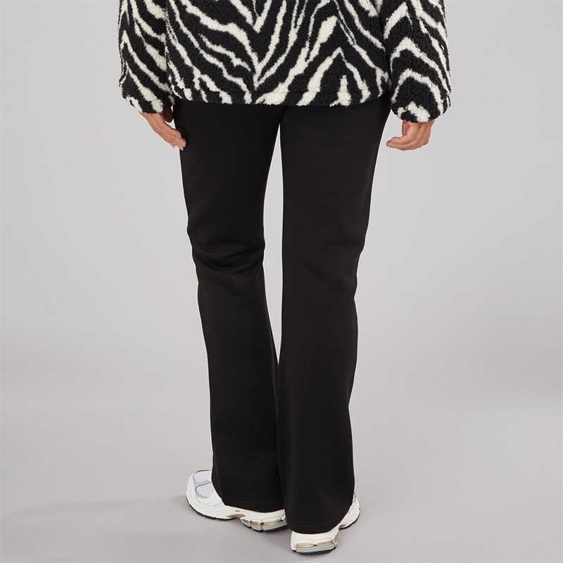 Damen - Kick-Flare-Jogginghose Schwarz - Bild 2