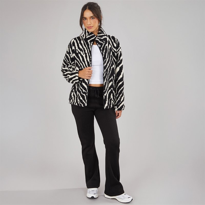 Damen - Kick-Flare-Jogginghose Schwarz - Bild 4