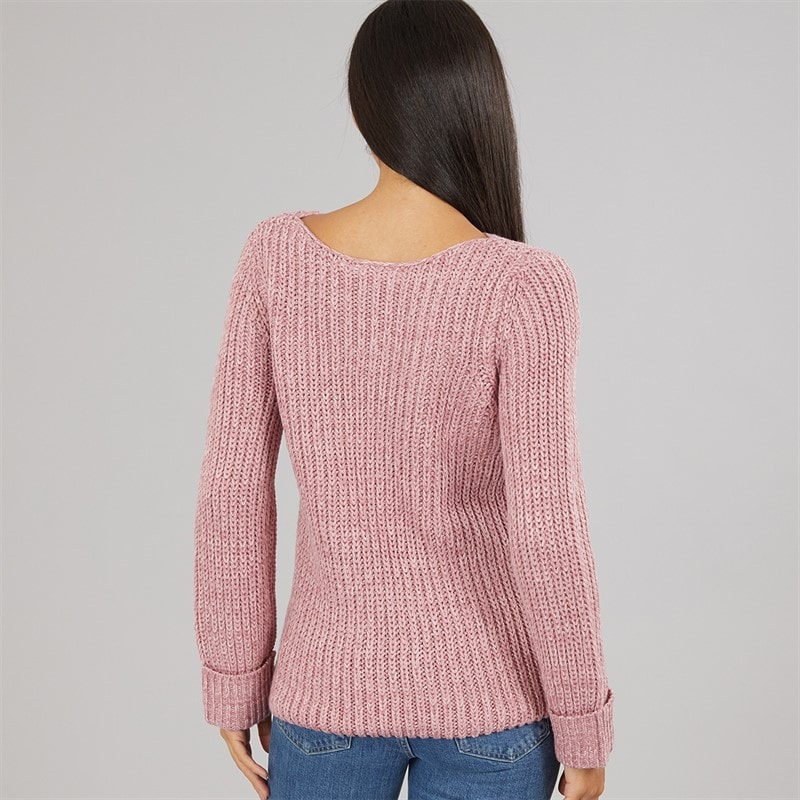 Pull col rond femmes Rose - Image 2