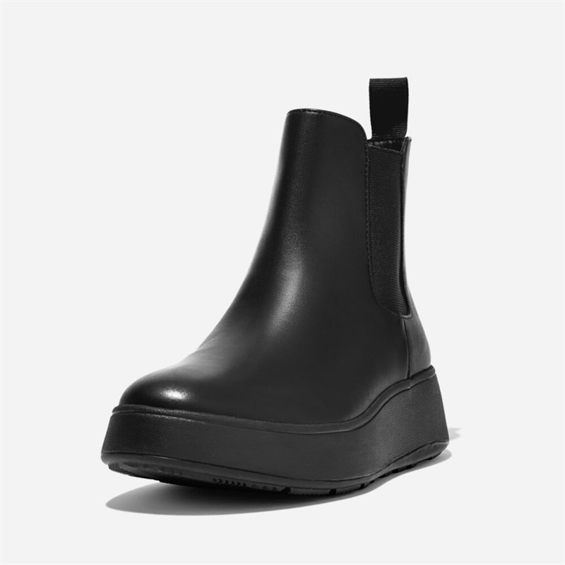 Dames leren plateau chelsea laarzen All Black - Afbeelding 5