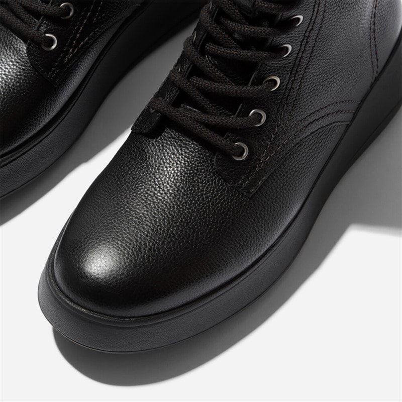 Damen - F-Mode Schnürstiefeletten Schwarz - Bild 4