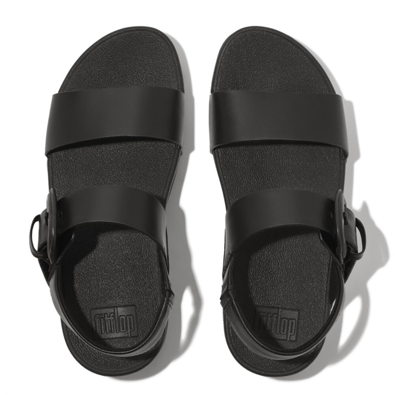 Sandales à bride arrière en cuir lulu femmes Noir - Image 3