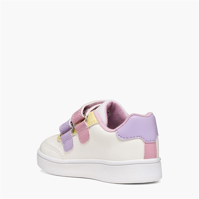 Kleinkind Mädchen - Eclyper Klettverschluss-Sneaker Optic White/Rose - Bild 3