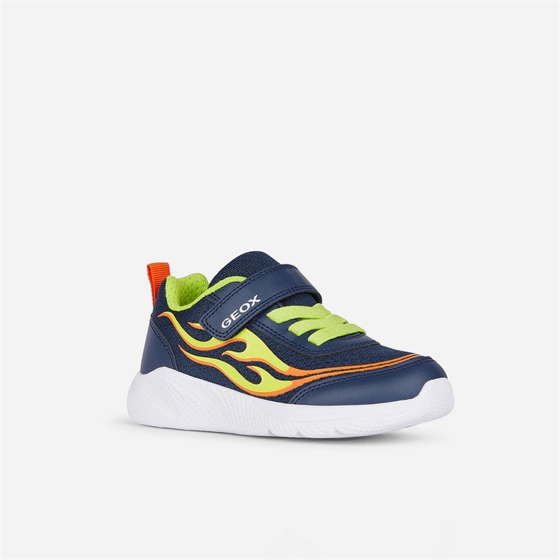 Peuter Jongens sprintye trainers Navy/Lime - Afbeelding 2