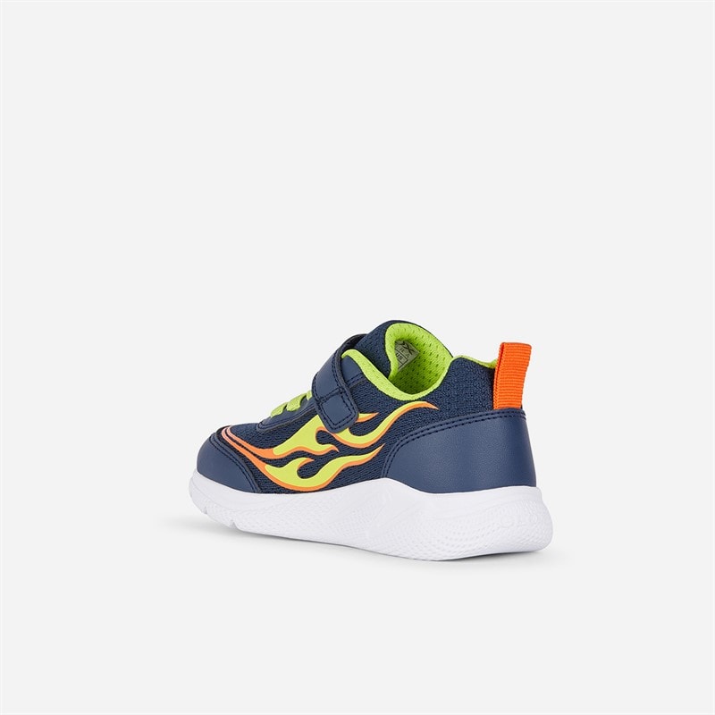 Peuter Jongens sprintye trainers Navy/Lime - Afbeelding 3