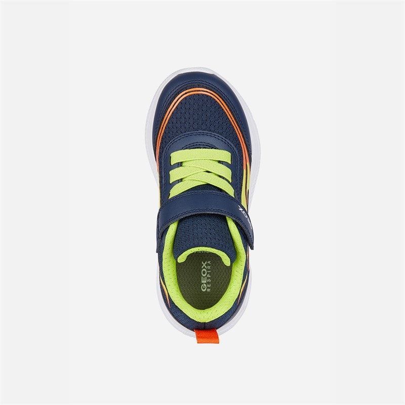 Peuter Jongens sprintye trainers Navy/Lime - Afbeelding 4