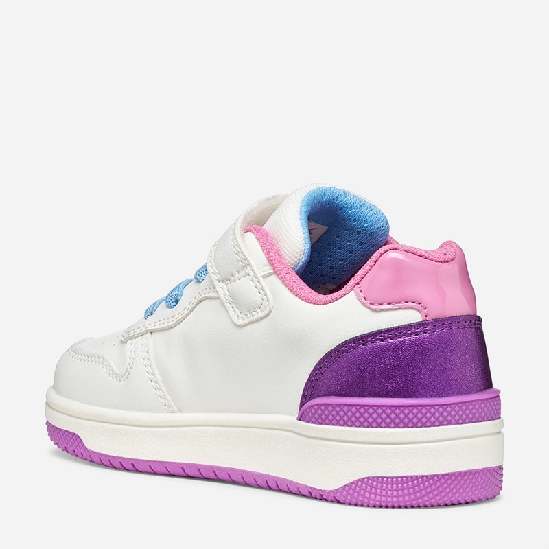 Niemowlęce dziewczęce buty sportowe Washiba Biały/Ciemny Purple – zdjęcie  3