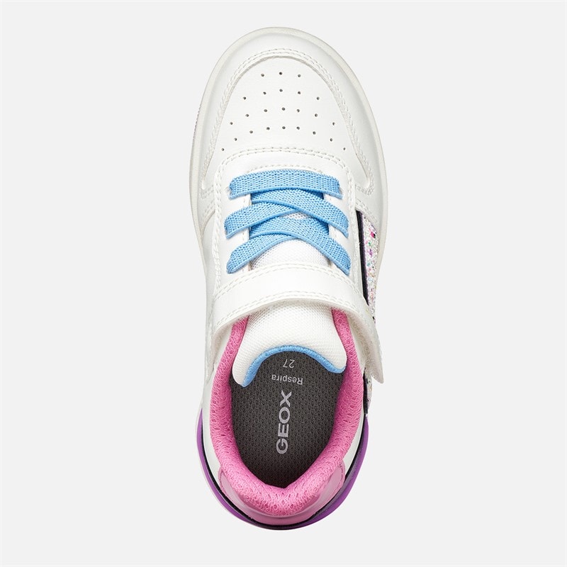 Niemowlęce dziewczęce buty sportowe Washiba Biały/Ciemny Purple – zdjęcie  4