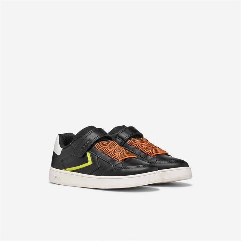 Junior Jongens eclyper trainers Zwart/Oranje - Afbeelding 2