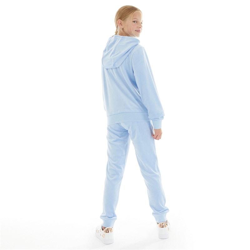 Juicy Couture Mädchen - Velours Trainingsanzug mit Herz-Logo - Della Robbia Blue - Bild 2