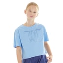 T-shirt boxy ton sur ton filles Della Robbia Blue