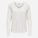 Damen - Rex Langarm-T-Shirt Cloud Dancer