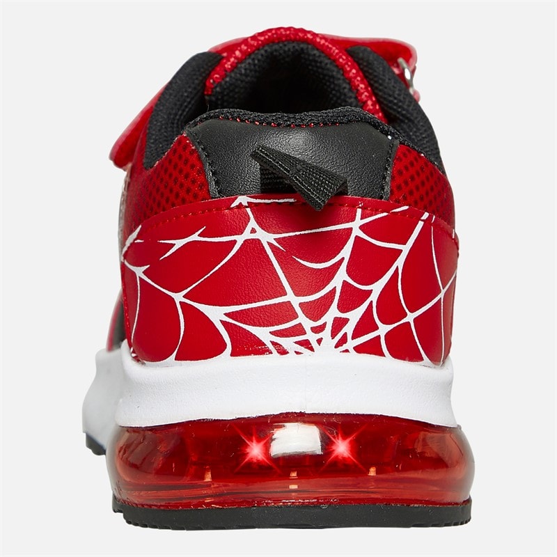Character Chłopcy buty sportowe z motywem Spidermana i świecącymi oczami - Czerwony – zdjęcie  3