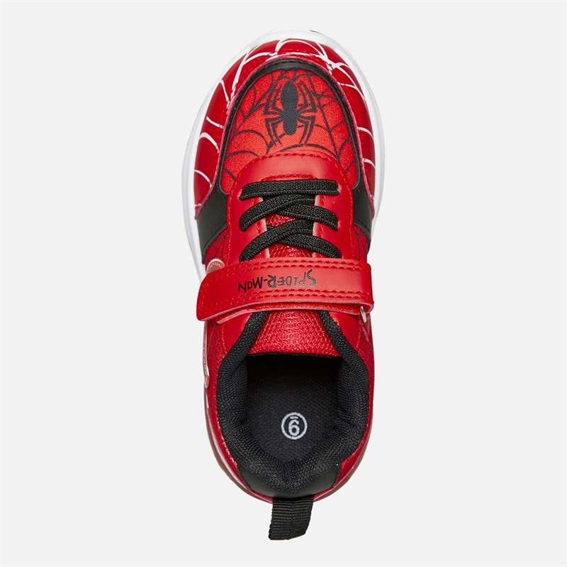 Character Chłopcy buty sportowe z motywem Spidermana i świecącymi oczami - Czerwony – zdjęcie  4
