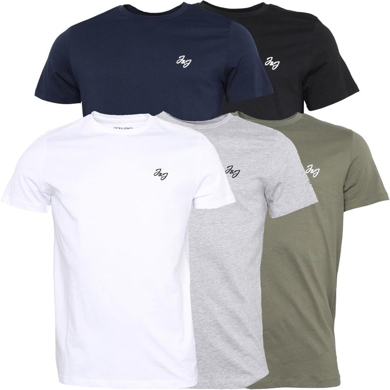Herren - Joseph T-Shirts Fünferpack Marine/Weiß/Grau/Dusty Olive/Schwarz - Bild 1