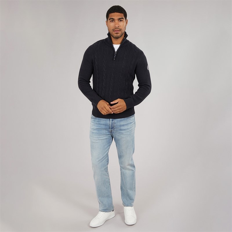 Pull en maille Shane hommes Navy Blazer - Image 4