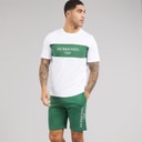 Heren chester t-shirt en shorts set Trekking Green