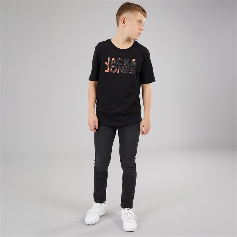 T-shirt logo Splash Corp garçons Noir - Image 3