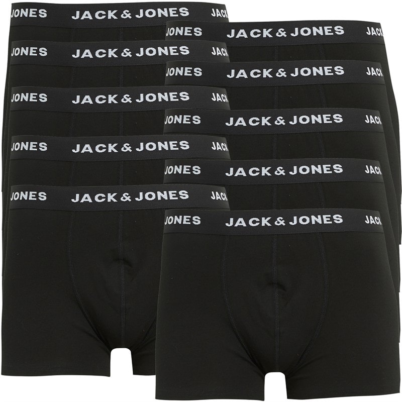 JACK & JONES Boxers unis lot de dix hommes - Noir