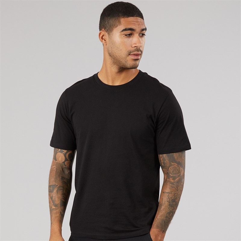 Herren - Lockeres T-Shirt Schwarz - Bild 1