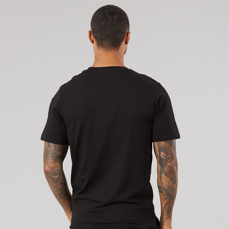 Herren - Lockeres T-Shirt Schwarz - Bild 2