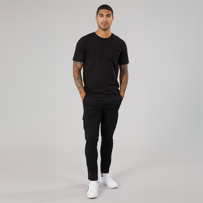 Herren - Lockeres T-Shirt Schwarz - Bild 3