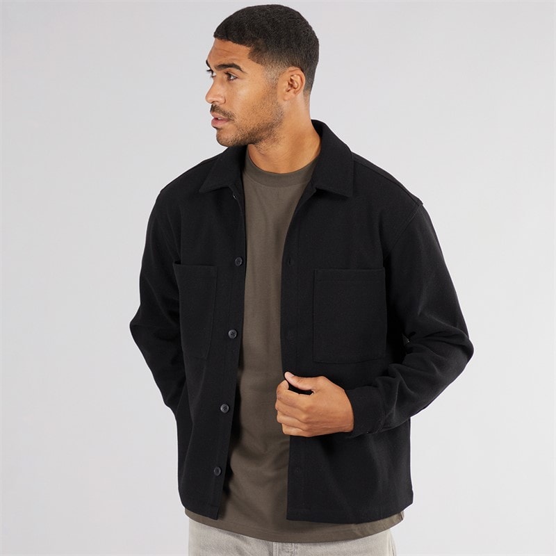 JACK & JONES Mężczyźni koszula wierzchnia baxter - Czarny