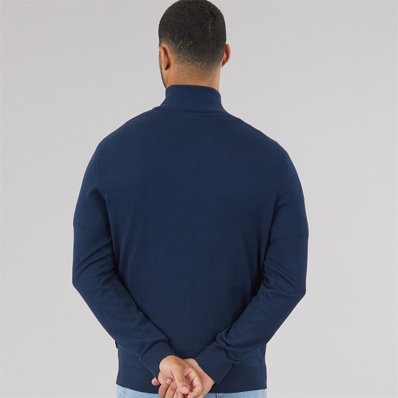 Herren - Emil Strickpullover mit 1/2-Reißverschluss Navy - Bild 2