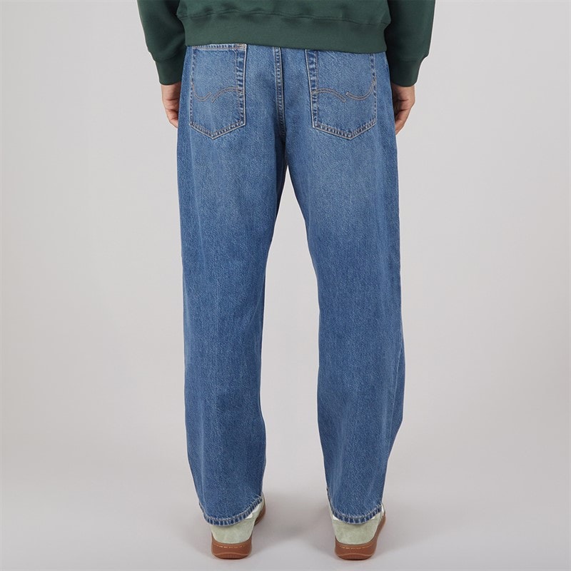 Heren alex sq 704 baggy fit jeans Mid Blue - Afbeelding 2