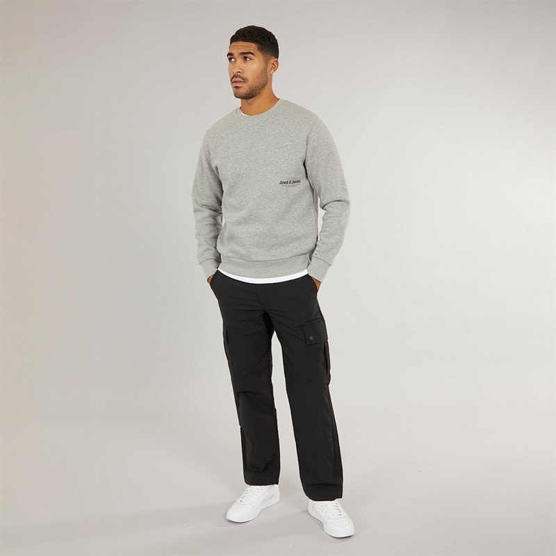 Sweat-shirt côté Vesterbro hommes Gris clair Marl/Noir - Image 3