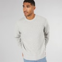Pull en maille de riz hommes Gris clair