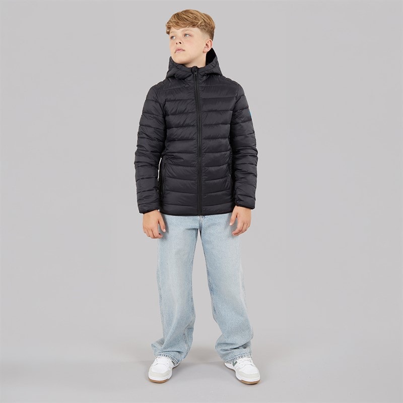JACK & JONES Jungen - Bradley Leichte Wattierte Jacke - Schwarz - Bild 4