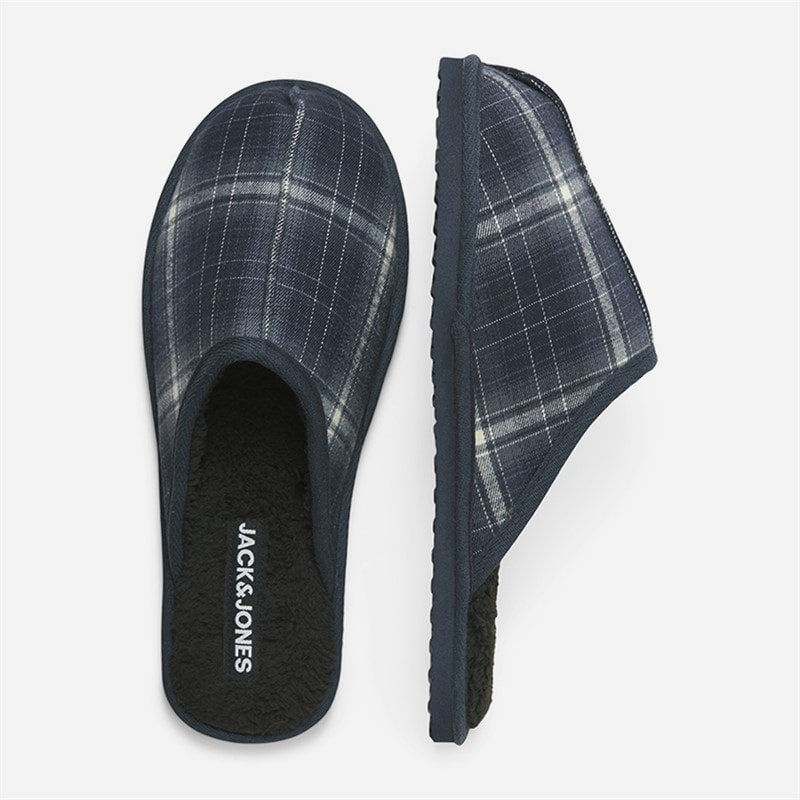 Heren dudely slippers Navy Blazer Checks - Afbeelding 3