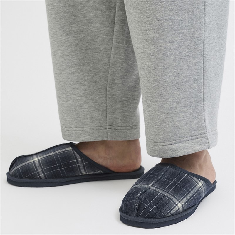 Heren dudely slippers Navy Blazer Checks - Afbeelding 4