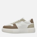 Heren cobra pu combo trainers Wit/Plaza Taupe