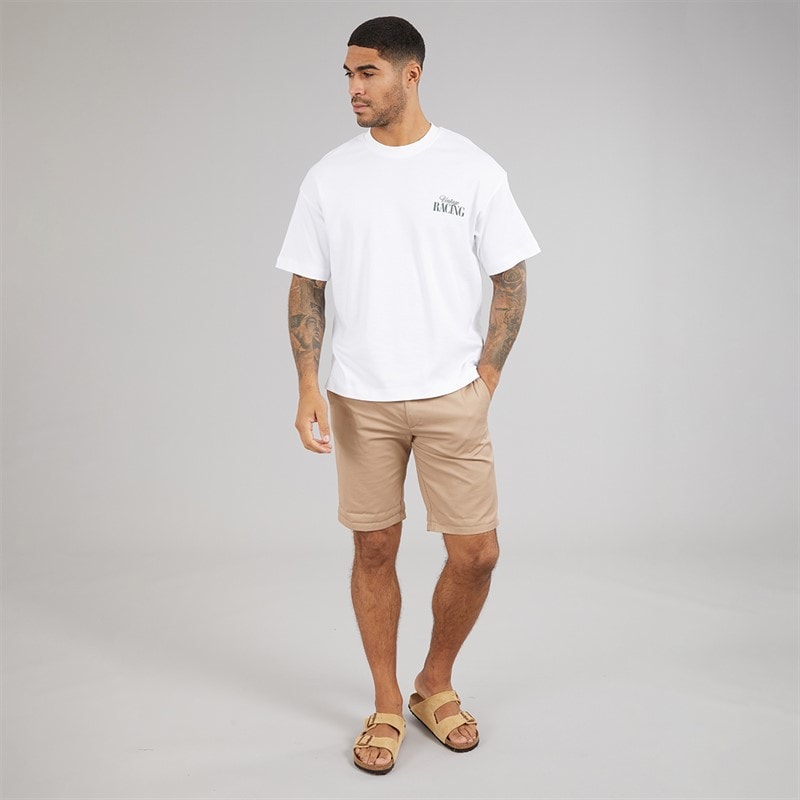 T-shirt vintage de course hommes Bright White - Image 4