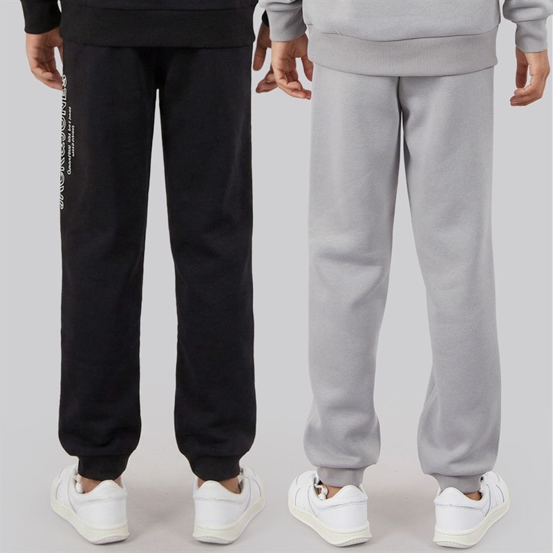 Joggeurs Toby lot de deux garçons Alloy/Noir - Image 2